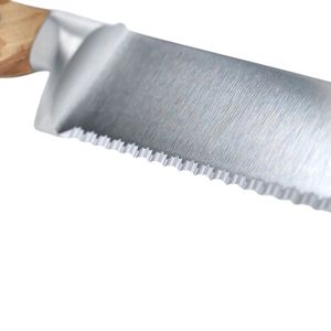Couteaux à pain fiables avec lame en acier inoxydable à dents de scie, poignée ergonomique pour une coupe fluide de la baguette, du pain et du gâteau - Product Image 2