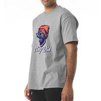 T-shirts en coton 100% blanc uni avec impression 3D en relief, coupe ample, de haute qualité, imprimés en relief, pour hommes