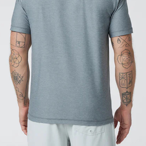 T-shirt pour homme à manches courtes et col rond, design de haute qualité, couleur unie, streetwear décontracté pour les acheteurs en gros - Product Image 5