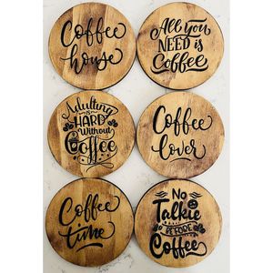 Sous-verres en MDF gravés au laser, sculptés avec précision, protection durable de la table, décoration intérieure avec des motifs personnalisés pour une utilisation promotionnelle - Product Image 5