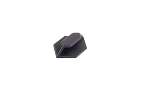 Poignée de meuble en aluminium à profil géométrique cannelé, profil Mouette, finition PVD Or Rose, PVD Or, Noir Soie - Product Image 3
