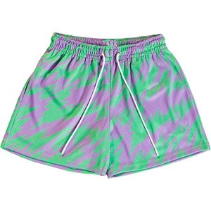 Shorts de sport décontractés pour hommes, classiques, en mesh, imprimés par sublimation, légers, pour l'entraînement au basketball - Product Image 4
