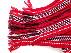 Cinturón de tela tejida colorido de 4 pulgadas de ancho – Faja de cintura de estilo étnico hecha a mano para disfraces y moda unisex - Product Image 3