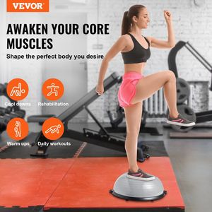 Palla di stabilità grigia da 23 pollici per lo Yoga per tutto il corpo allenamento Fitness Trainer fasce di resistenza capacità 660 libbre palle di equilibrio palle mezze palline - Product Image 2