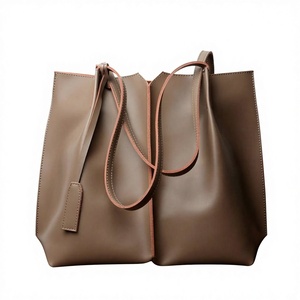 Bolsos de Mano de Cuero Genuino a la Moda, Marca BS International, con Cierre de Cremallera, Gran Capacidad, Impermeables, Ligeros y Duraderos para Mujer - Product Image 1