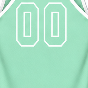 Débardeur de natation vert menthe et blanc, sans manches, dos nageur, léger, séchage rapide, respirant, pour l'entraînement et la performance athlétique - Product Image 6