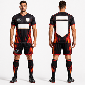 New Arrival <b>Soccer</b> Uniform Jersey Shorts Sets Polyester Fabric Embroidery And Printing Breathable Quick Dry Uniforms - Product Image 1