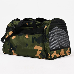 Unisex Camouflage Polyester Gym Duffle <b>Bag</b> with Adjustable Strap Zipper Closure Breathable Mesh Front <b>20L</b> Capacity Casual Style - Product Image 3