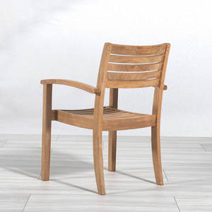 เก้าอี้พักผ่อนไม้สักคุณภาพสูงสำหรับใช้งานกลางแจ้ง เหมาะสำหรับโครงการร้านกาแฟ โรงแรม และร้านอาหาร - Product Image 3