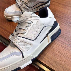 Zapatos Deportivos Casuales Multifuncionales con Cordones, Estilo Clásico de Primavera, Parte Superior de Cuero Genuino, Suela Antideslizante, Diseño Moderno y a la Moda - Product Image 5