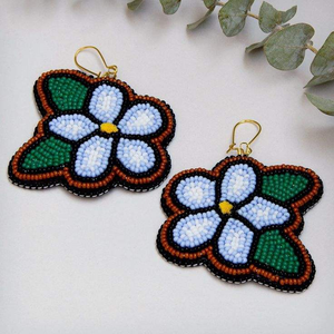 Boucles d'oreilles brodées à la main, en gros, au meilleur prix, avec perles, par MD HANDICRAFTS - Product Image 2