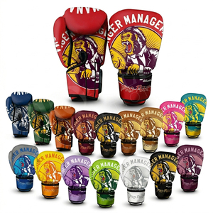 Guantes de Boxeo de Marca Privada OEM Aceptados, Guantes Duraderos de Alta Calidad para Entrenamiento de Artes Marciales, Kickboxing, Sparring, MMA y Saco de Boxeo - Product Image 1