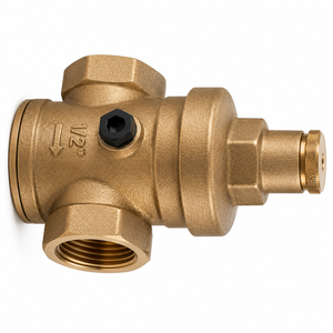Vanne de réduction de pression C-Way Bronze 1/2 pouce BSP à filetage femelle, actionnée par ressort, auto-constante - Product Image 2