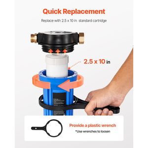 Sistema di filtrazione dell'acqua per camper: rimuove sedimenti, cloro, cattivi gusti e odori - Componente del sistema di filtraggio dell'acqua potabile/lavabile per camper - Product Image 6