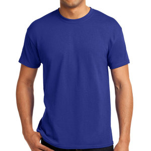 T-shirt uni 100% coton pour homme, confortable, grande taille, coupe ample, vêtements décontractés pour homme, imprimé, prix bas - Product Image 1