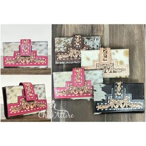 Cartera Bifold de Cuero Genuino Hecha a Mano para Mujer, la Más Vendida de la Expo de Marzo, Cartera Larga con Tarjetero - Product Image 1