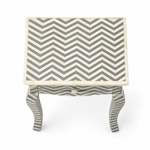 Luxury Handcrafted Bone Inlay & Resin Side <b>Table</b> Modern Artistic Accent <b>Table</b> for Living Room Bedroom & Hotel <b>Decor</b> - Product Image 3