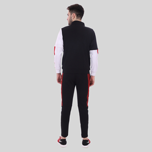 Ensemble de survêtement à capuche pour homme, extensible dans quatre directions, coupe-vent, en velours, idéal pour le sport actif en hiver et le jogging en automne, fabriqué à Taïwan - Product Image 6