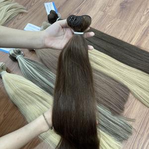 Extensions de cheveux humains vietnamiens de qualité supérieure, tissage double machine, prêtes à être expédiées, ondulées naturelles, prêtes à être expédiées - Product Image 1