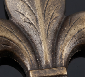Antique Bronze Fleur De Lis <b>Curtain</b> Wall <b>Hook</b> Metal Decorative Clothing Hanger Single <b>Hook</b> Drill Installation - Product Image 3