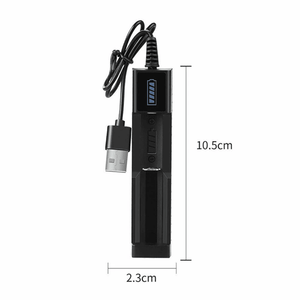 Set multifunzione 4 batterie ricaricabili 18650 da 3000 mAh + 2 caricabatterie USB con torce frontali (Logistica USPS TMEU) - Product Image 2