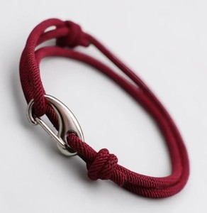 Handmade Adjustable Braided Leather & Cotton <b>Rope</b> <b>Bracelet</b> for Children's-Cute Style - Product Image 1