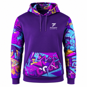 Custom Sublimation Graffiti <b>Men</b> Sports Hoodie Pullover Streetwear Gym Fitness Training Athletic Wear Wholesale <b>Sweatshirts</b> 2026 - Product Image 1