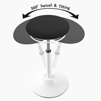 Chaise de salon de coiffure ergonomique pneumatique inclinable, tabouret réglable sans dossier, siège de bureau, chaise de bar, mobilier