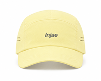 Casquette de camping imperméable en nylon à 5 panneaux, avec logo brodé personnalisé, aérations latérales perforées, pour sports de plein air et course à pied, haute qualité, vente en gros