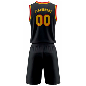 Ensembles d'uniformes de basketball respirants de qualité supérieure, uniformes de basketball personnalisés en polyester à 100 % avec faible MOQ, vêtements de sport respirants - Product Image 2