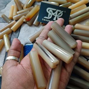 Rollos cilíndricos de cuerno de búfalo artesanales con acabado pulido fino para mangos de cuchillos, pipas de fumar, sellos y trabajos de afición - Product Image 4