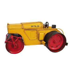 Metal Handmade Steam Roller Model <b>Road</b> Roller Miniature for Home Office Desktop Decoration Collectible Gift 26.67Lx13.97Wx12.7H - Product Image 2