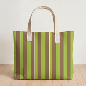 Bolsa de algodón reutilizable estilo minimalista con asas fuertes bolsa de transporte lavable y plegable sostenible - Product Image 3