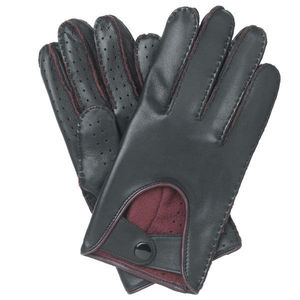 Gants de conduite classiques en cuir de cerf non doublés, respirants, pour hommes et femmes, noirs, pour moto, course, cyclisme, extérieur - Product Image 1