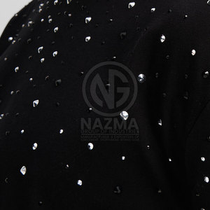 ออกแบบโลโก้ของคุณเอง เสื้อยืดผู้ชายประดับเพชรเทียม ผ้าฝ้ายแท้ 100% แขนสั้น ทรงปกติ สวมใส่สบายๆ - Product Image 6
