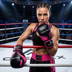 Boxing <b>Gloves</b> Pink and Black Professional Training Fight <b>Gloves</b> Padded Boxing Custom Logo OEM Wholesale <b>Sports</b> <b>Glove</b> - Product Image 5