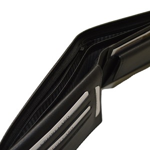 <b>Men's</b> <b>Black</b> Genuine Leather Bifold <b>Wallet</b> Minimalist Fold Closure Short Daily Use Multiple Card Slots Open Closure Vintage - Product Image 3