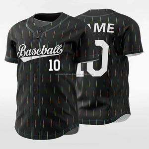 เสื้อเบสบอลสำหรับผู้ชาย ออกแบบเองได้ เสื้อเบสบอลแบบซับลิเมชั่น ขายส่ง ชุดเบสบอลแบบกระดุมสองเม็ด สำหรับชุดกีฬา - Product Image 3