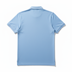 Men's Premium <b>Light</b> Blue O-<b>Neck</b> for Shirt Oversized Fit 100% Cotton Anti-Pilling Short Sleeve - Product Image 4