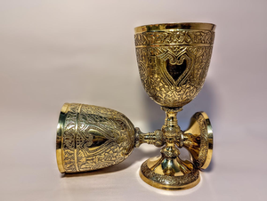 Handmade Engraved Brass <b>Wine</b> <b>Goblet</b> Vintage Decorative Brass Chalice Drinking Cup for Home Bar Wedding Restaurant Hotel Party - Product Image 6