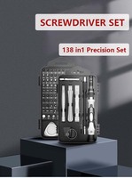 TOOLJOY Kit d'outils de réparation de précision professionnel 138 en 1, jeu de tournevis magnétiques pour téléphone, tablette, ordinateur portable, ordinateur