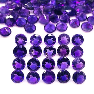 Améthyste naturelle, 5 mm, taille ronde, violet intense, pierres précieuses non traitées, améthyste authentique de haute qualité, lot en vrac à prix avantageux - Product Image 4