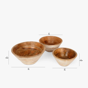 Bol à pâte en bois de conception moderne fait à la main de haute qualité finition naturelle élégante pour cuisine usage domestique dernier style - Product Image 1