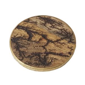 Burning Finish Wooden <b>Round</b> Shape Coaster Unique Quality <b>Mats</b> <b>Table</b> Decoration Home and Kitchenware Used New Style <b>Mats</b> & Pads - Product Image 1