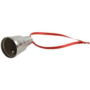 Campana Colgante Navideña de Metal, Diseño con Acabado Plateado, Campana de Hierro para Colgar en el Árbol de Navidad y Campana Festiva - Product Image 3