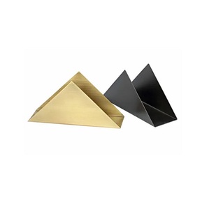 Decorative <b>Tissue</b> Box Cover Gold and <b>Black</b> Free Standing Design for Home Use Traditional Chinese Style Metal <b>Tissue</b> Box - Product Image 1