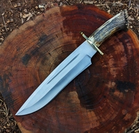 Couteau de chasse multifonctionnel à pointe tombante en acier Damas forgé à la main, très tendance - OEM/ODM disponible, haute qualité, personnalisable 1