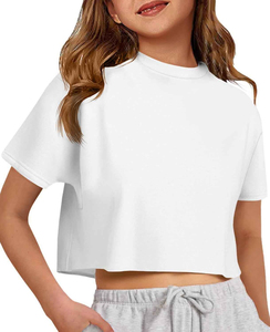 T-shirts courts décontractés imprimés pour femmes, coupe ample, 100 % coton écologique, confortables, doux et très élastiques – Vente en gros pour l'été - Product Image 1