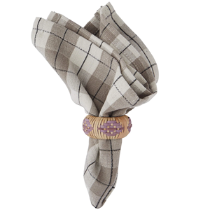 Anneaux de serviette en rotin tressé, modernes, luxueux, écologiques, faits à la main, pour les tables de dîner de fête (en stock) - Product Image 3