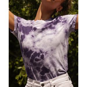 Camisetas personalizadas a la moda para mujer, camisetas con estampado Tye Die, camisetas de gran tamaño para mujer, de manga corta Camiseta básica informal de verano con cuello redondo para mujer - Product Image 2